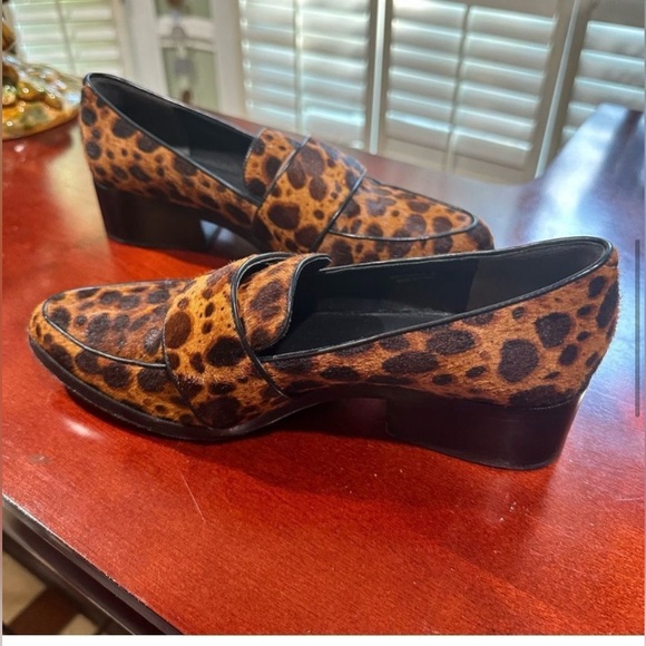 3.1 Phillip Lim Quinn Loafers Leopard Pony Hair EU 38 7 - Picture 2 of 11